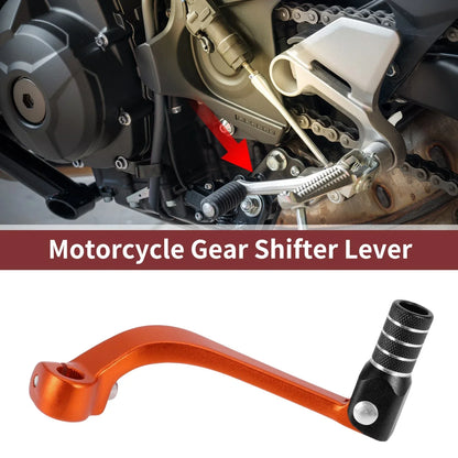 Folding Motorcycle Gear Shifter Lever for Honda CRF110F (2013-2018) Orange Black