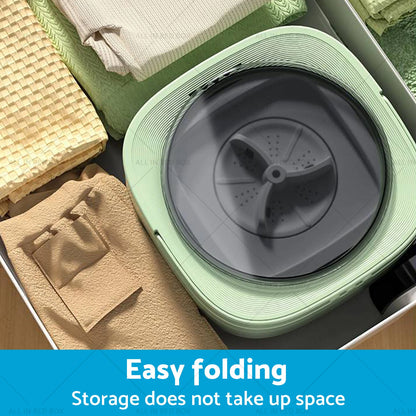 Portable 11L Travel Washing Machine - Foldable Deep Cleaner for Home & Travel